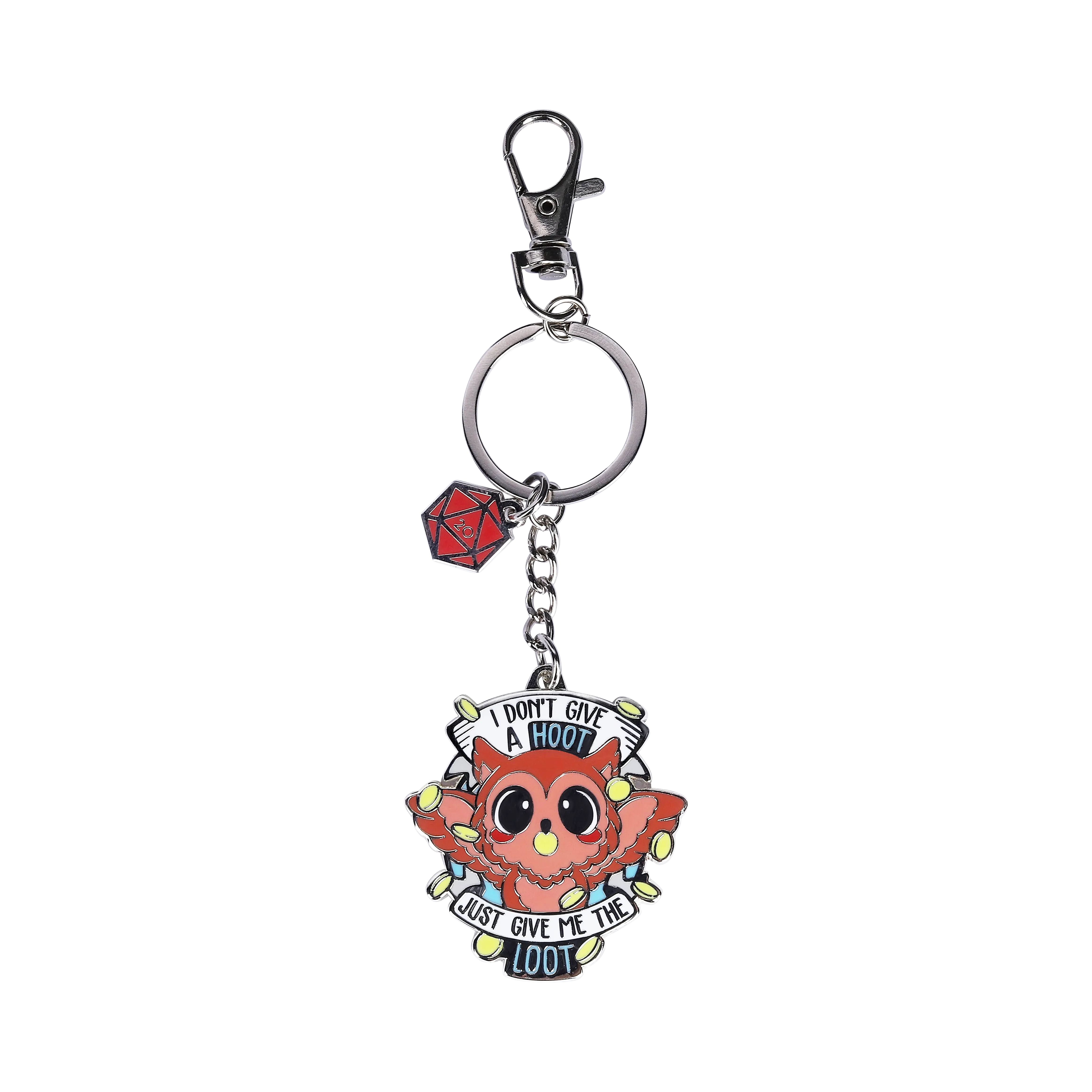 I Don't Give a Hoot Keychain