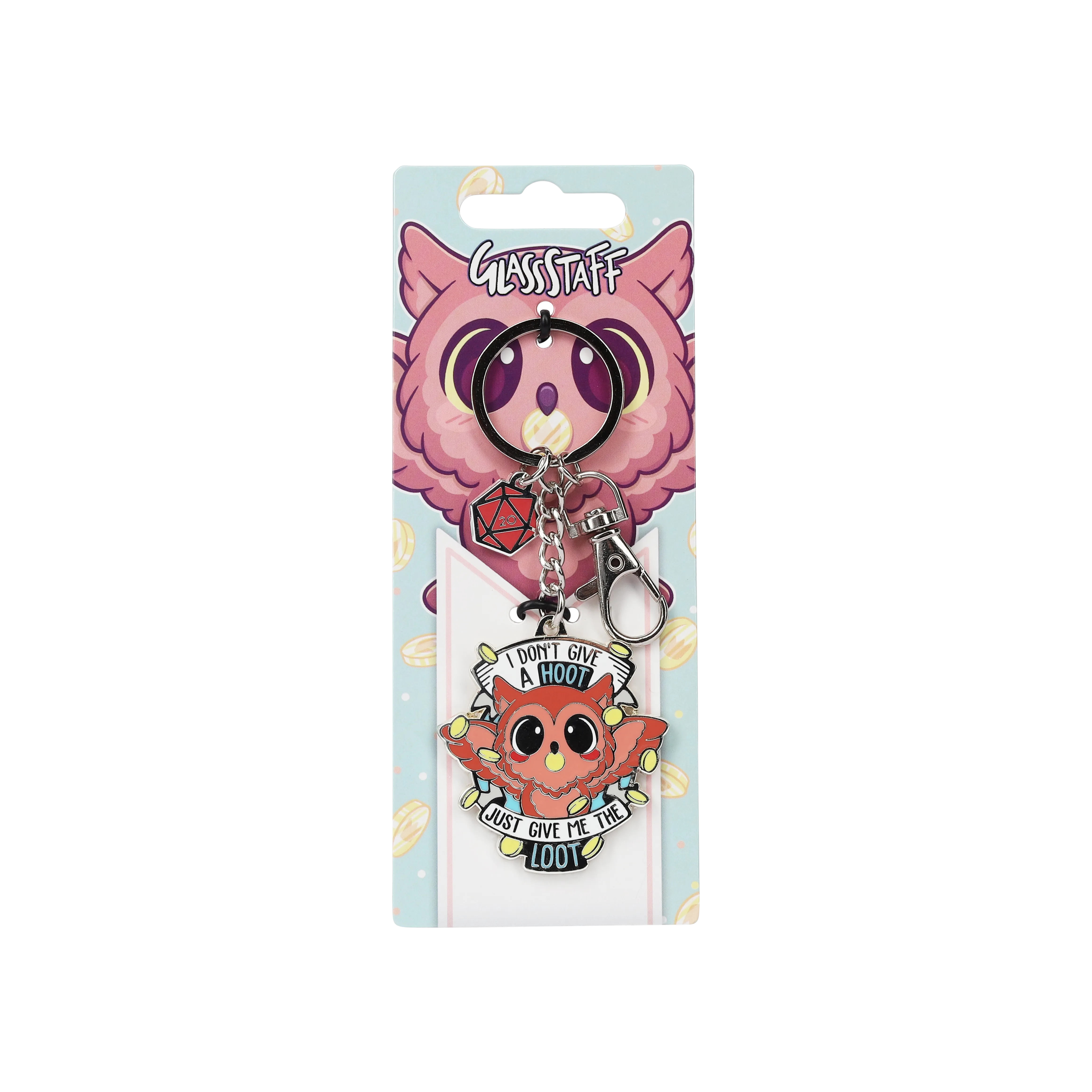 I Don't Give a Hoot Keychain