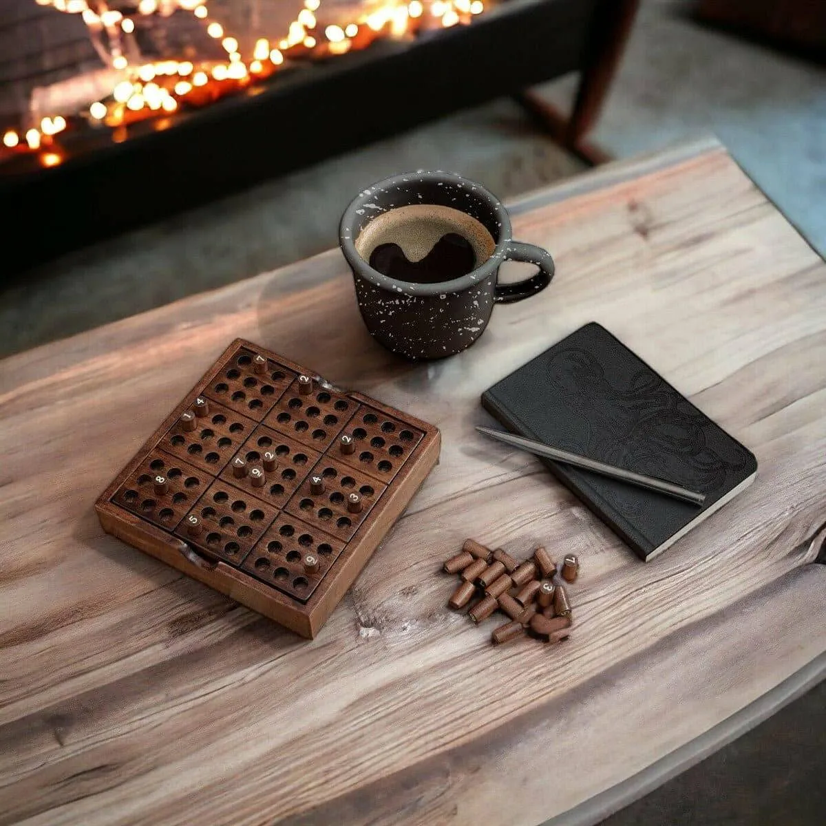 Iron and Glory Deluxe Wooden Sudoku Puzzles and Solutions Set