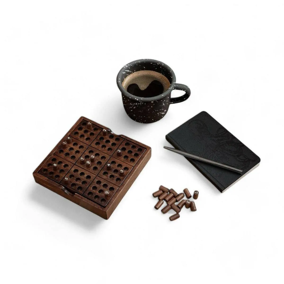 Iron and Glory Deluxe Wooden Sudoku Puzzles and Solutions Set