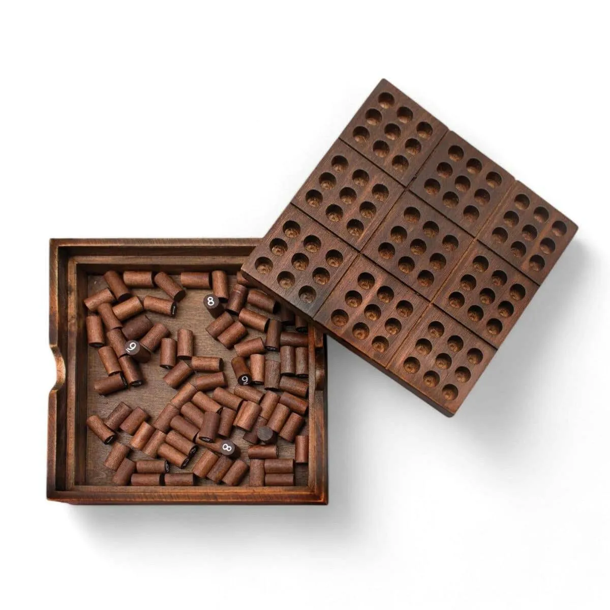 Iron and Glory Deluxe Wooden Sudoku Puzzles and Solutions Set