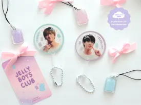 JinBin Jellies Club Jin and Soobin Mini Picket Keychain - Lovely St. Shop x Bloom With Luv Collab