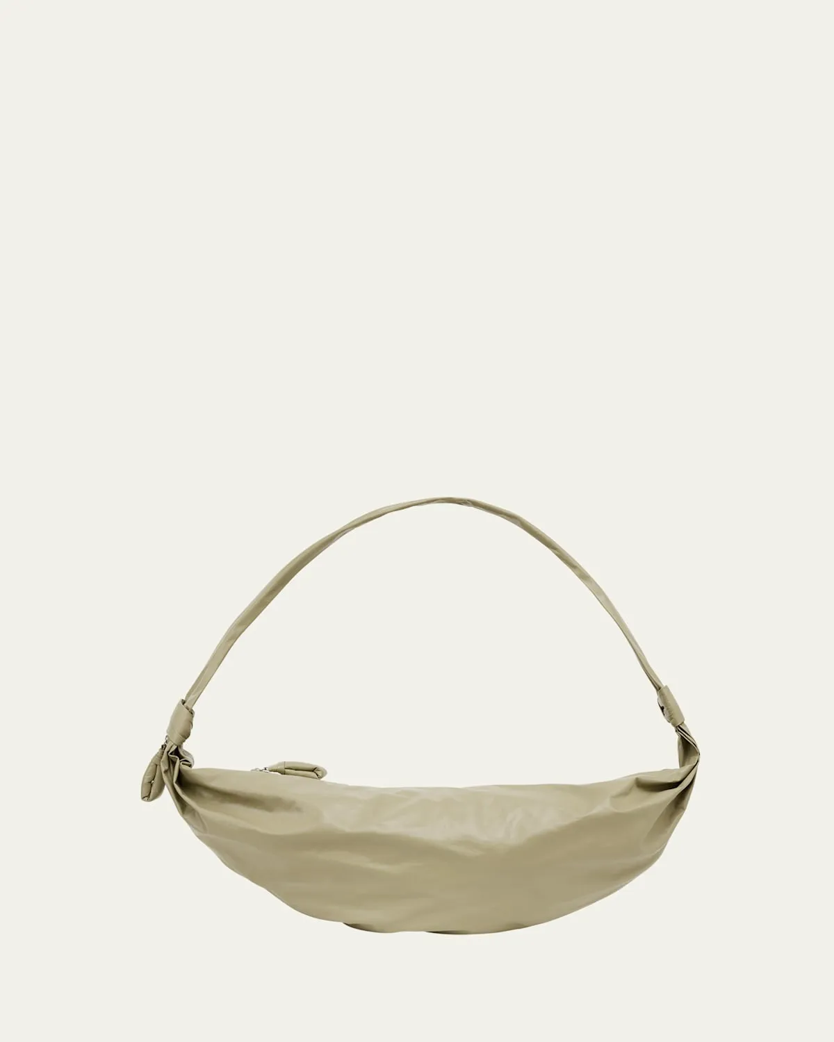 Large Croissant Leather Shoulder Bag