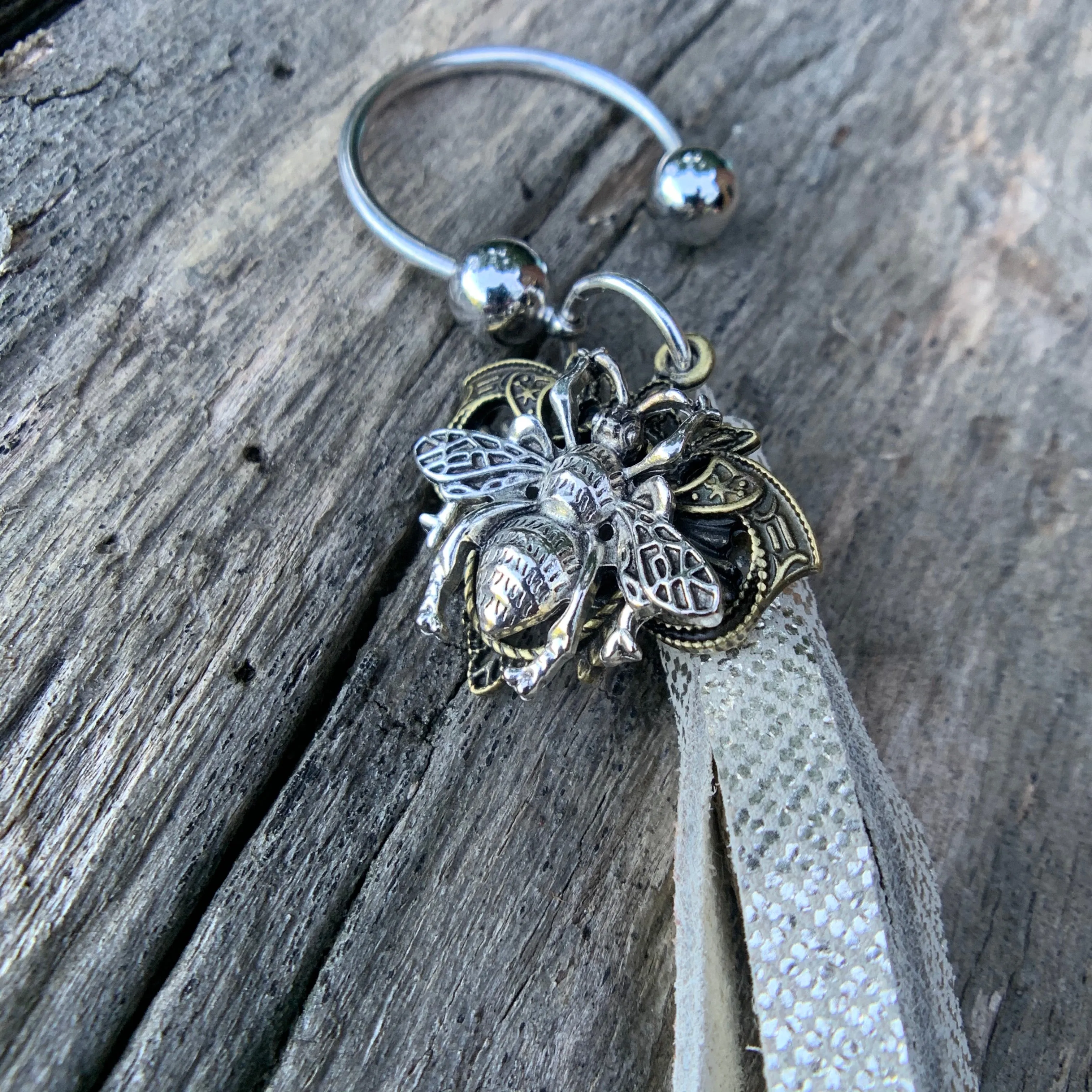 Leather Tassel Keychains