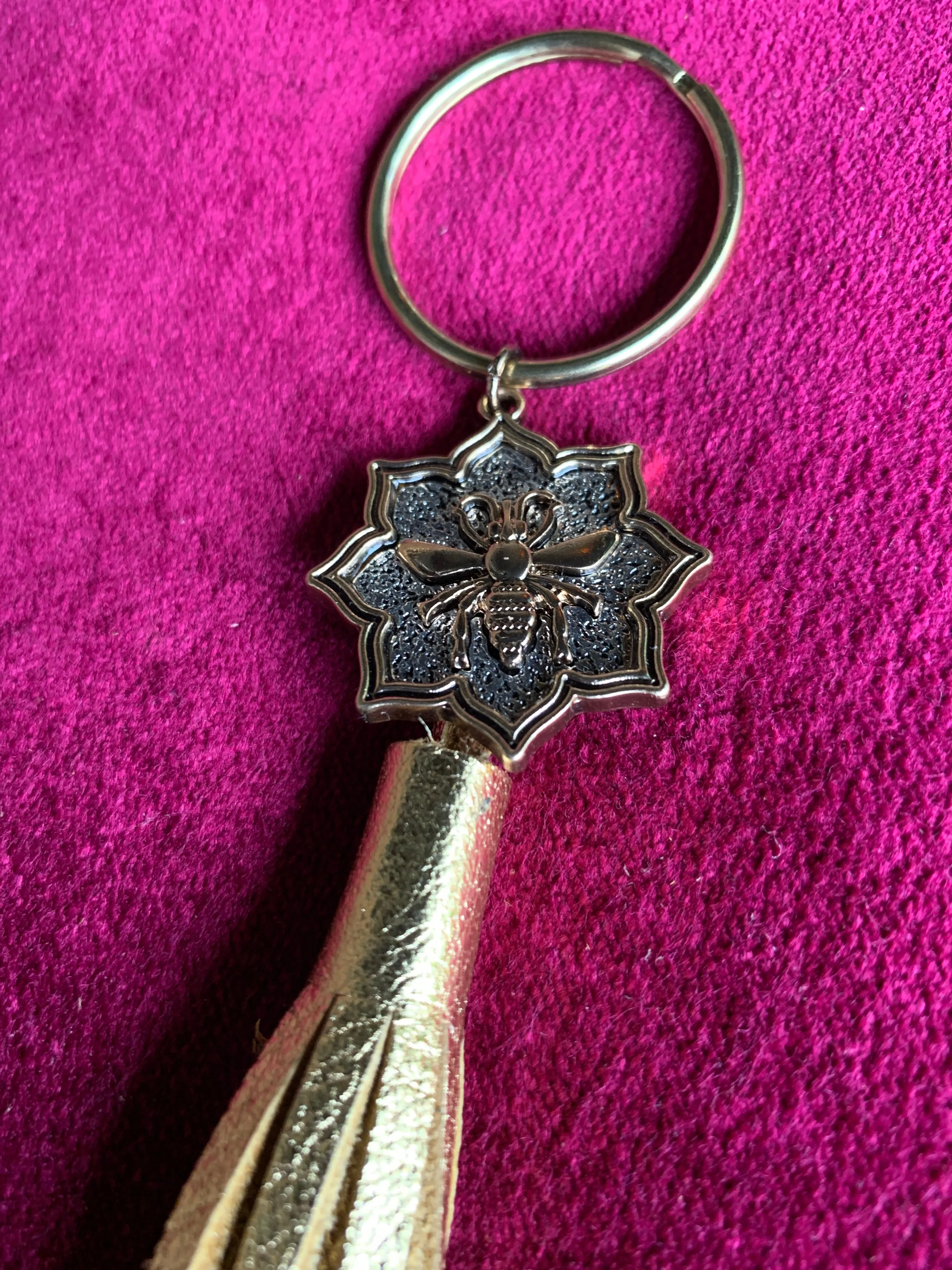 Leather Tassel Keychains