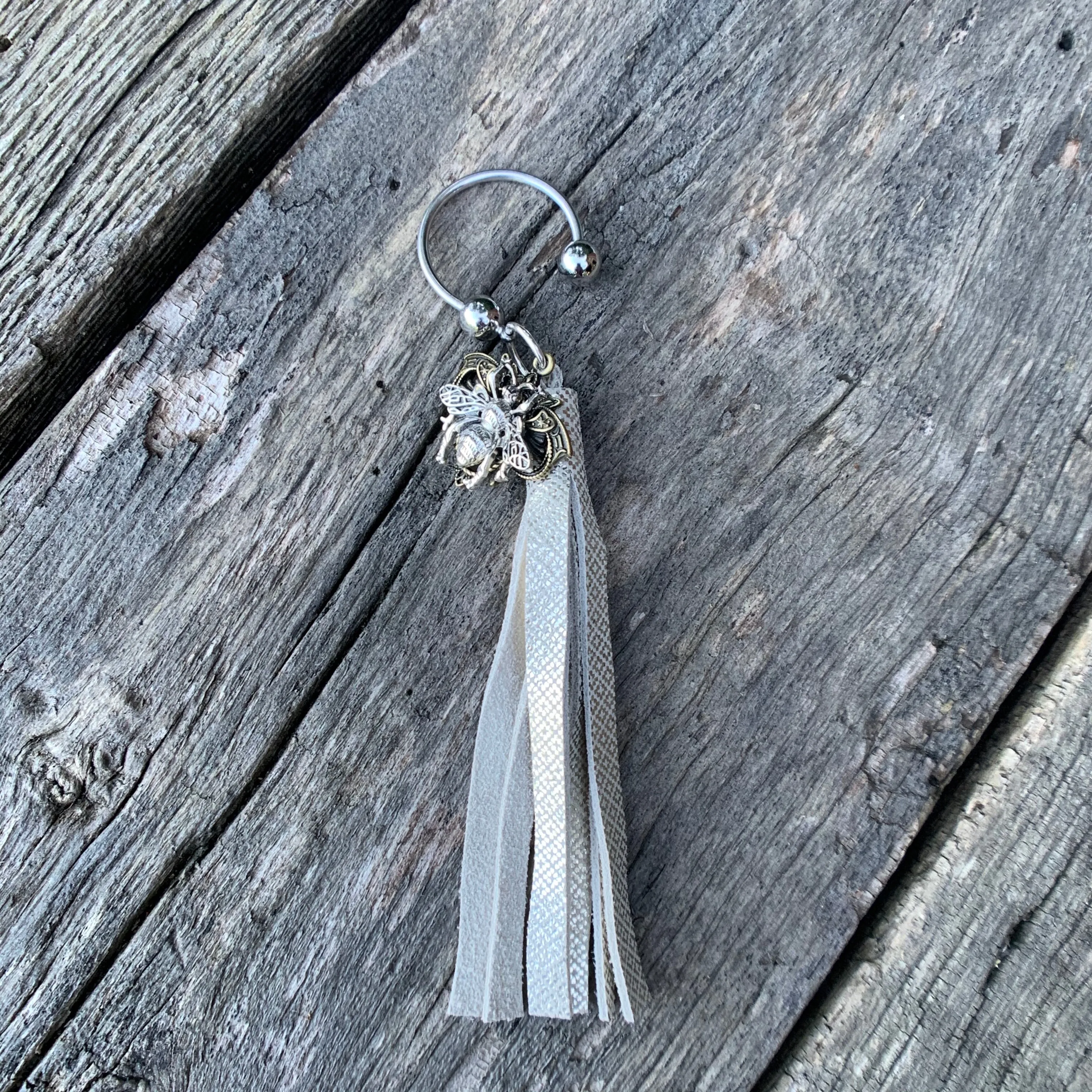 Leather Tassel Keychains
