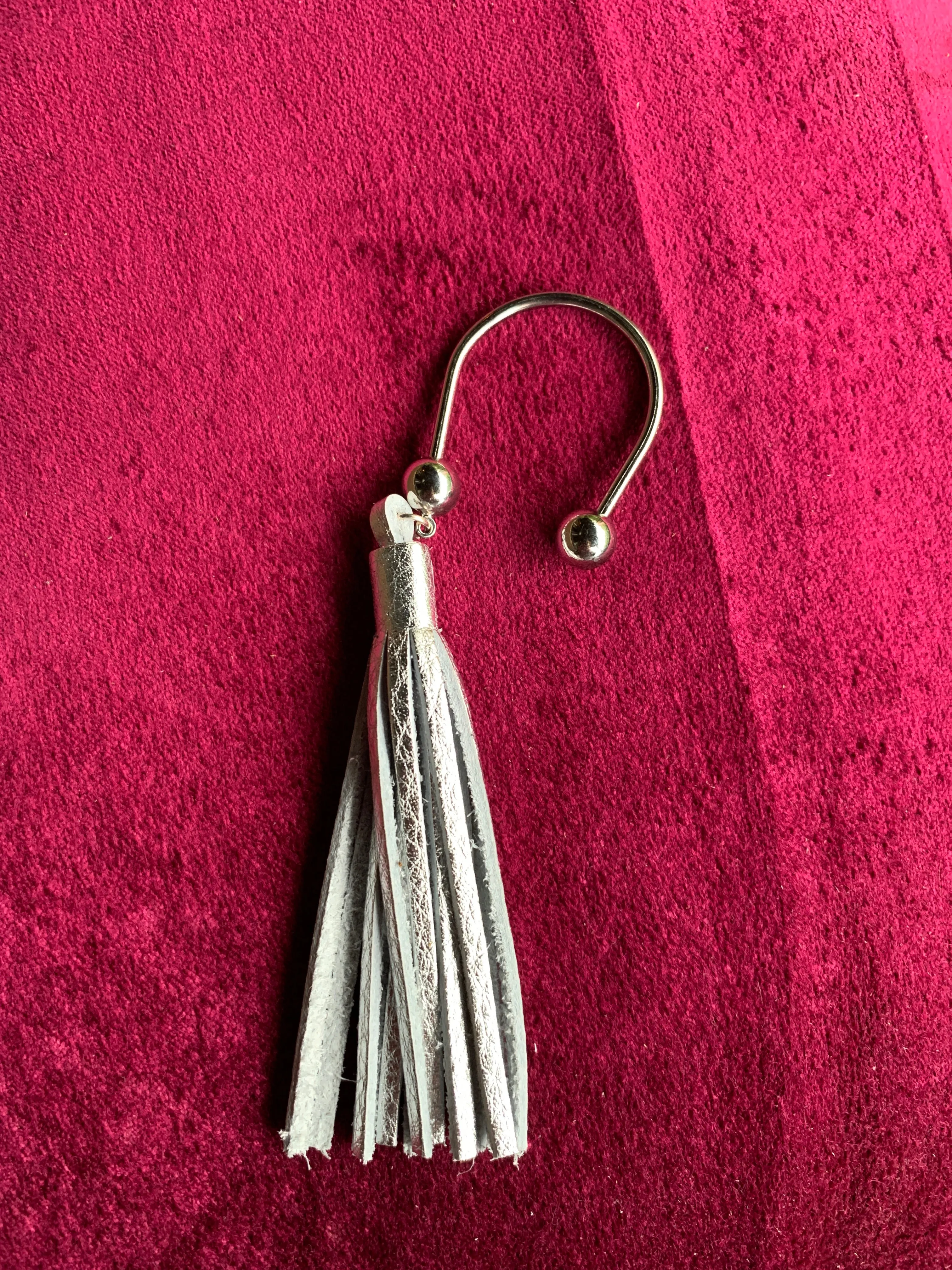Leather Tassel Keychains
