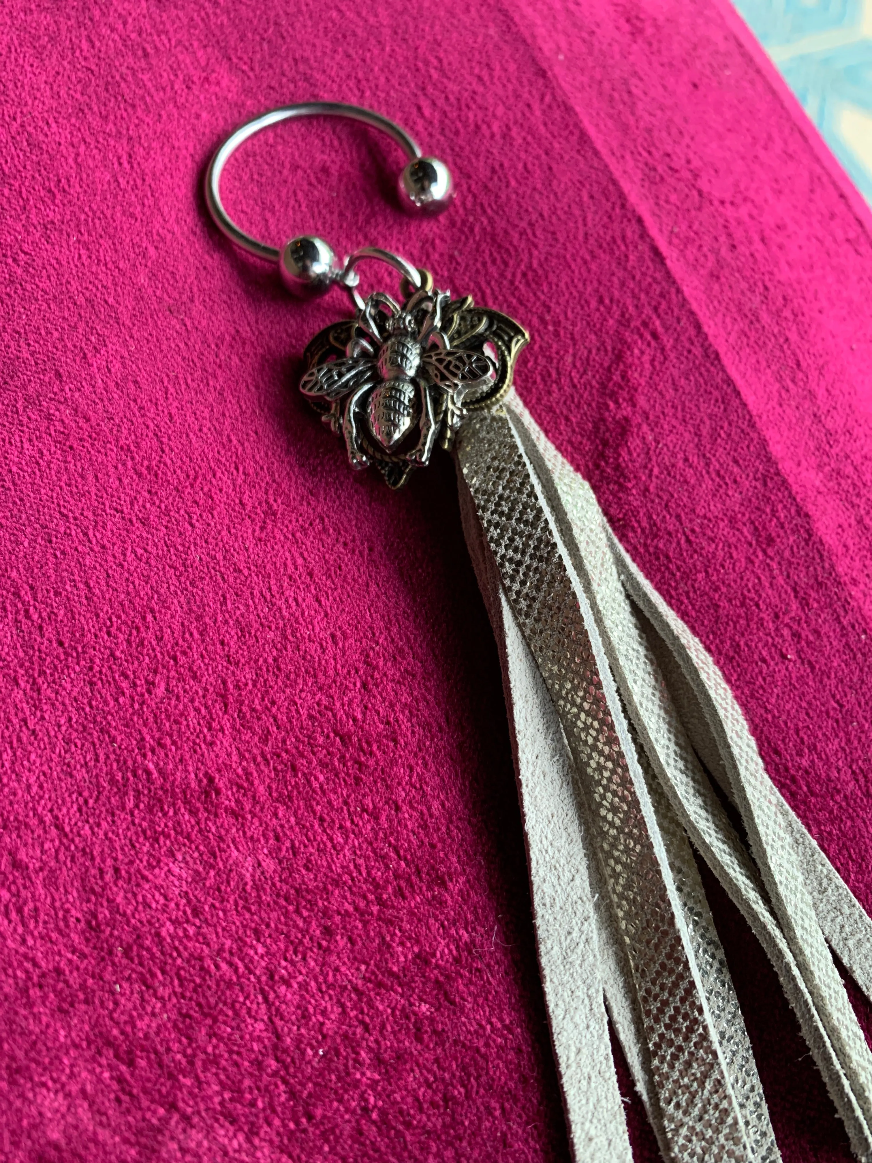Leather Tassel Keychains