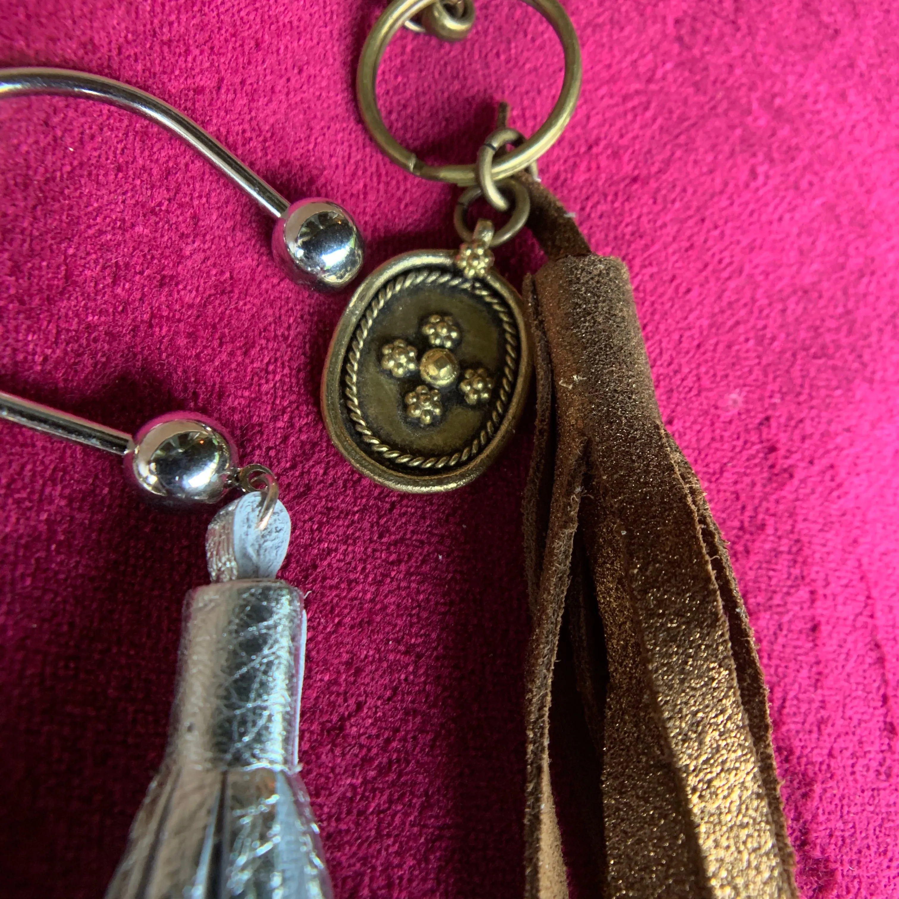 Leather Tassel Keychains