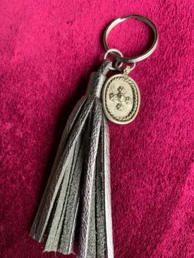 Leather Tassel Keychains