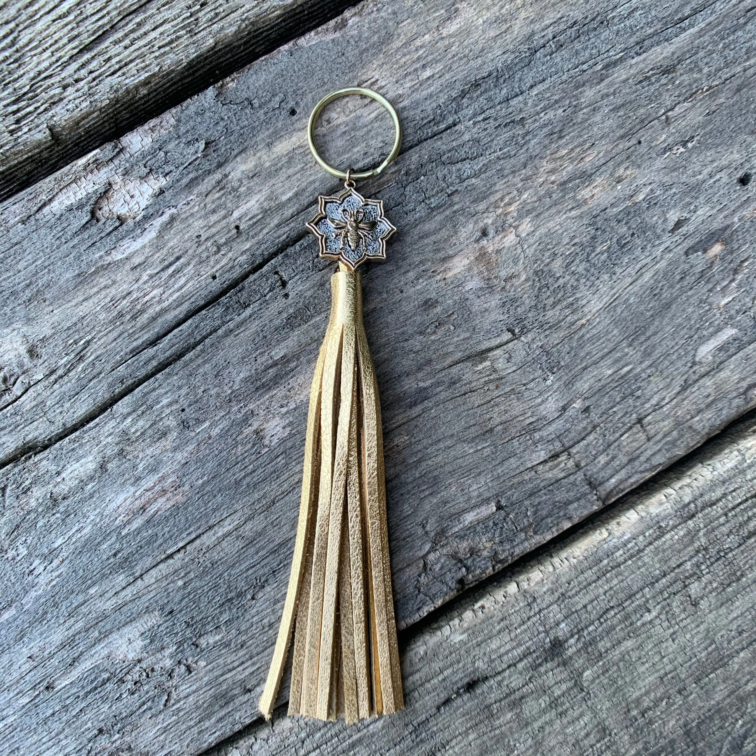 Leather Tassel Keychains