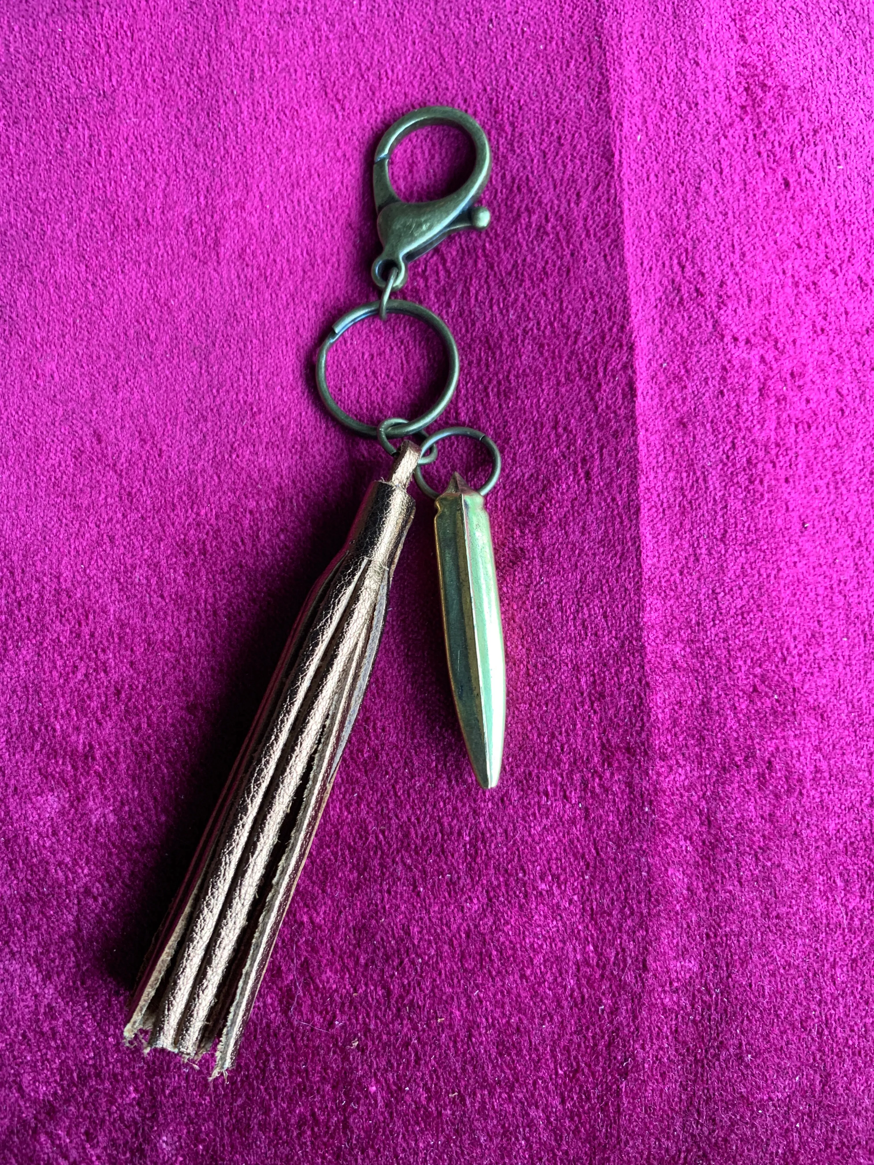 Leather Tassel Keychains