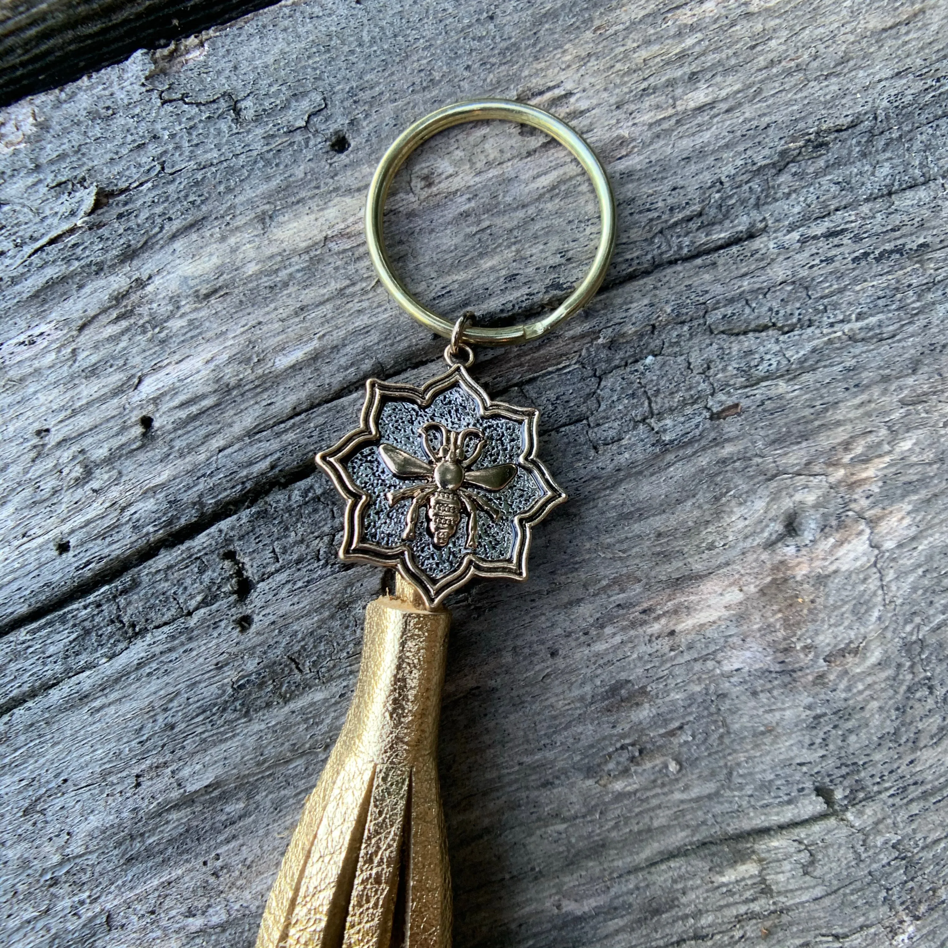Leather Tassel Keychains
