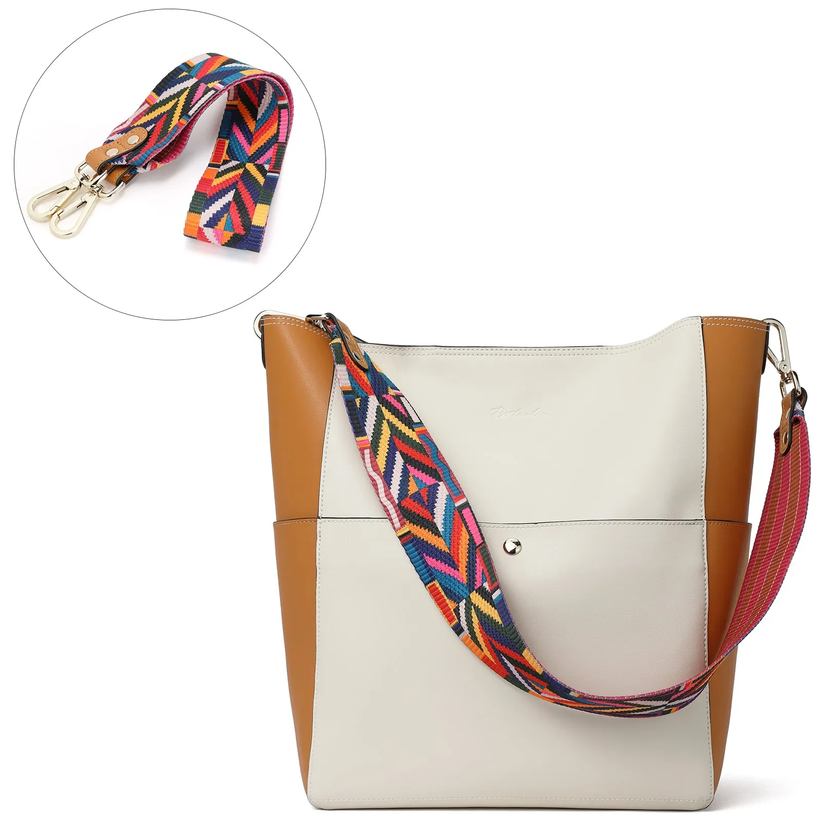 Lotty Leather Hobo Bag With 2 Shoulder Straps