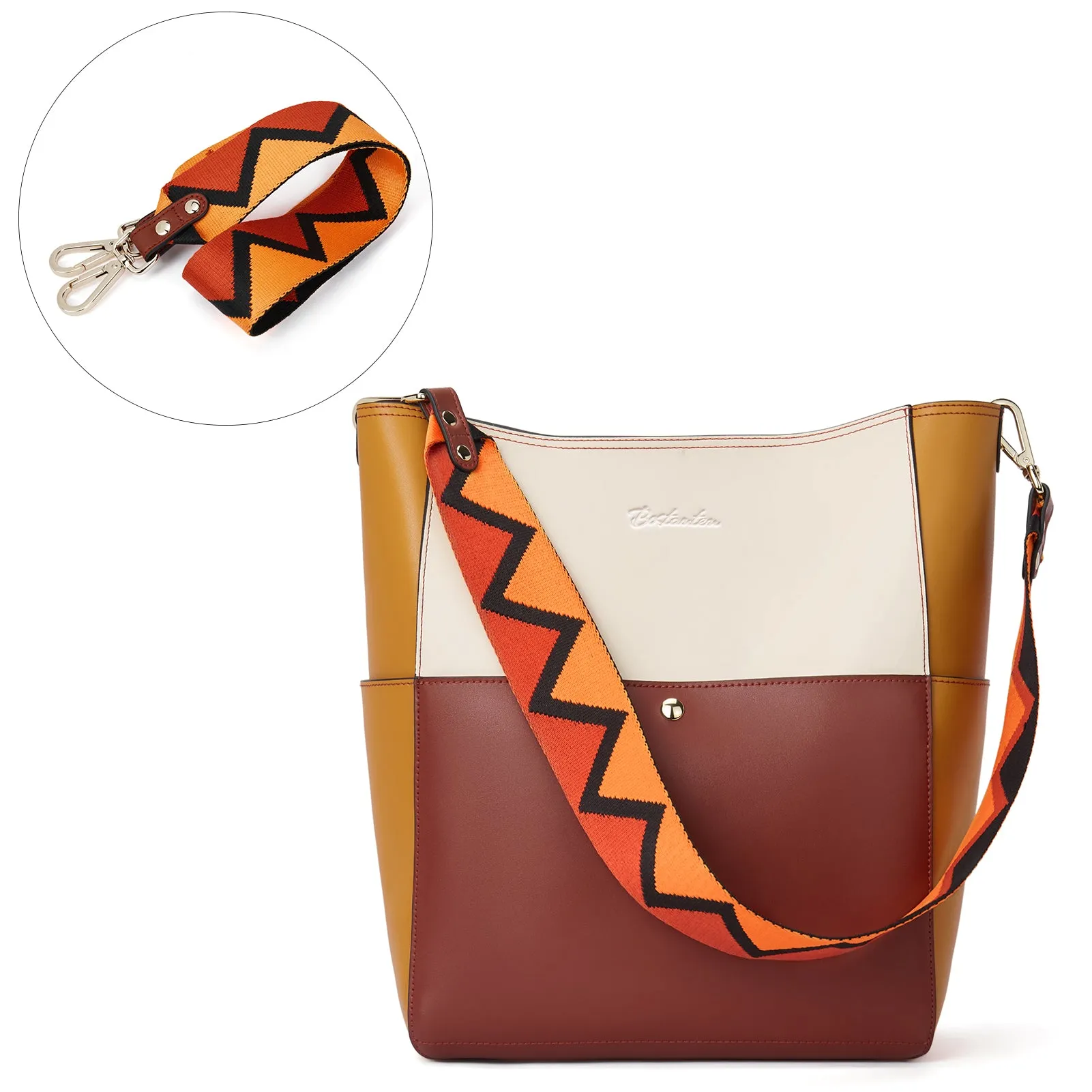 Lotty Leather Hobo Bag With 2 Shoulder Straps