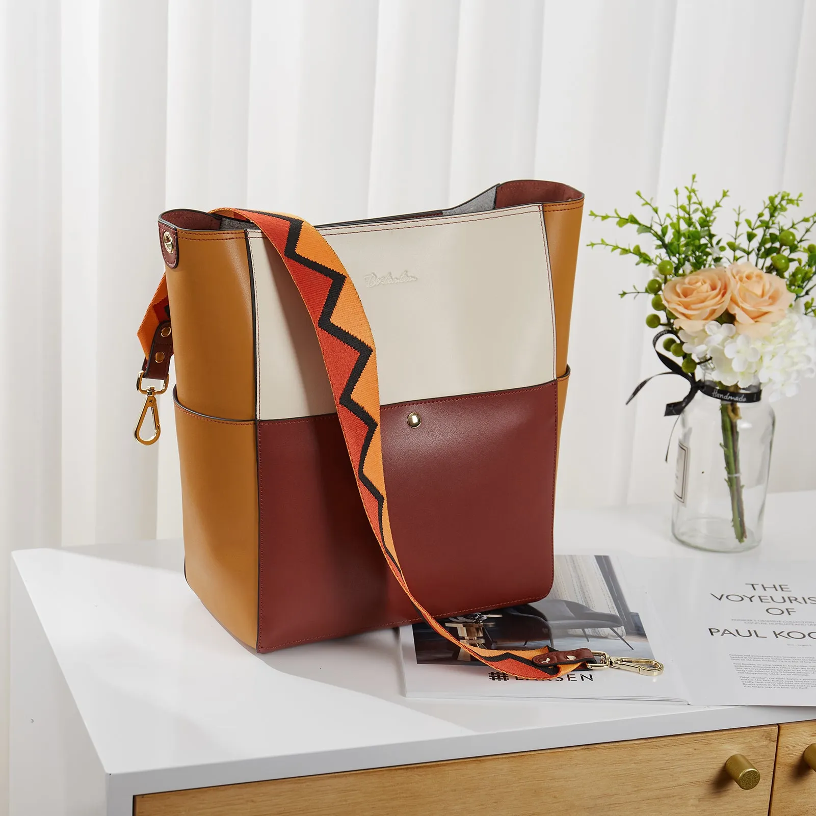 Lotty Leather Hobo Bag With 2 Shoulder Straps