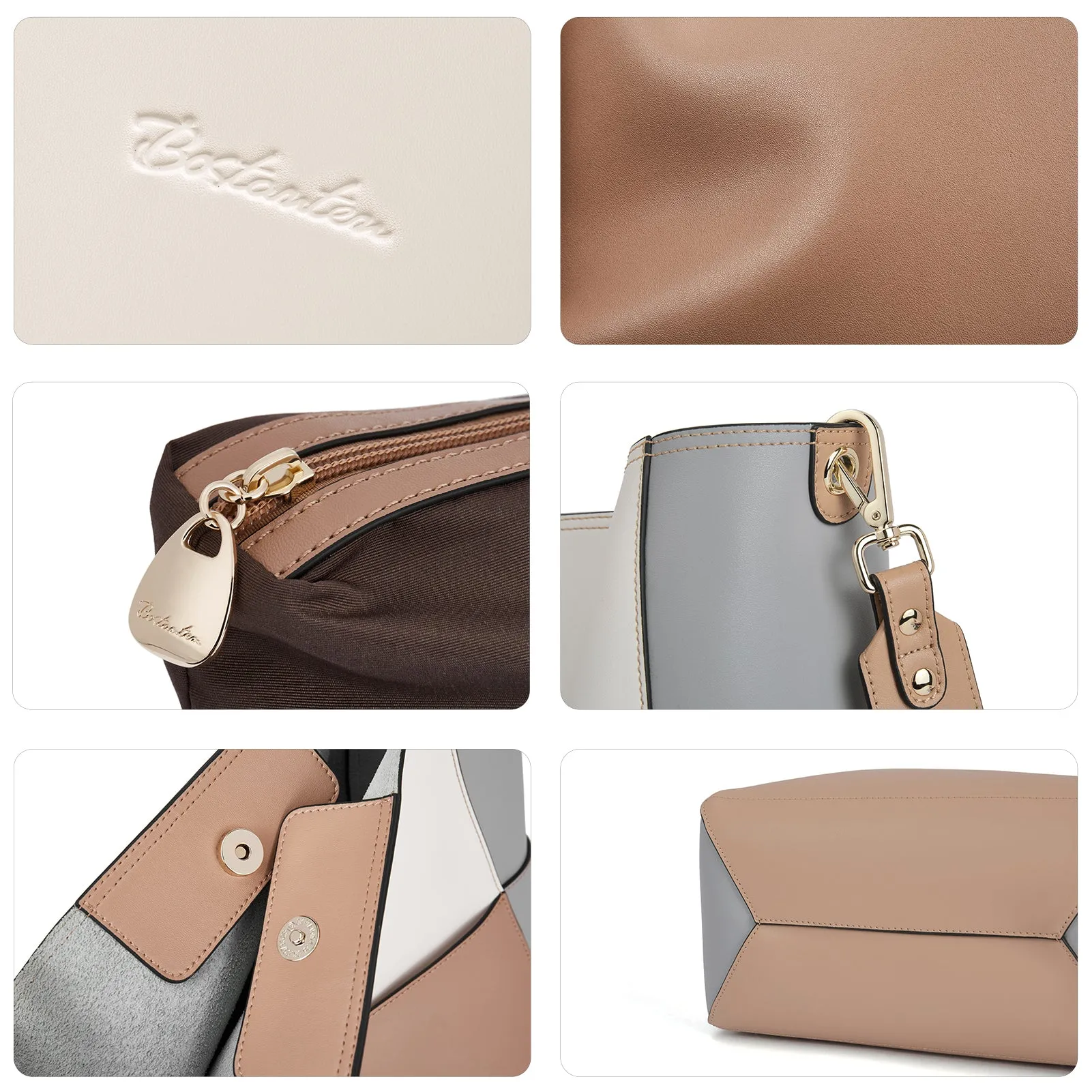 Lotty Leather Hobo Bag With 2 Shoulder Straps
