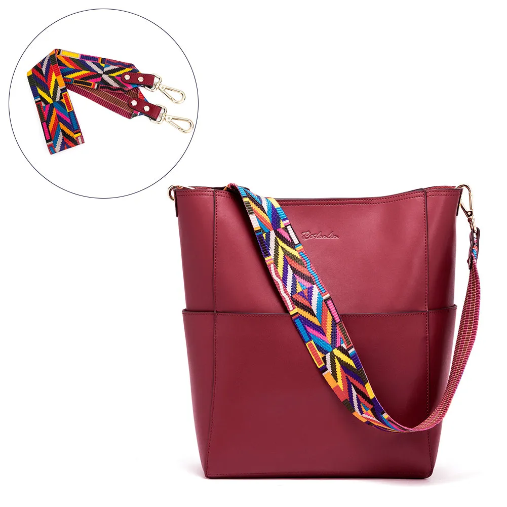 Lotty Leather Hobo Bag With 2 Shoulder Straps