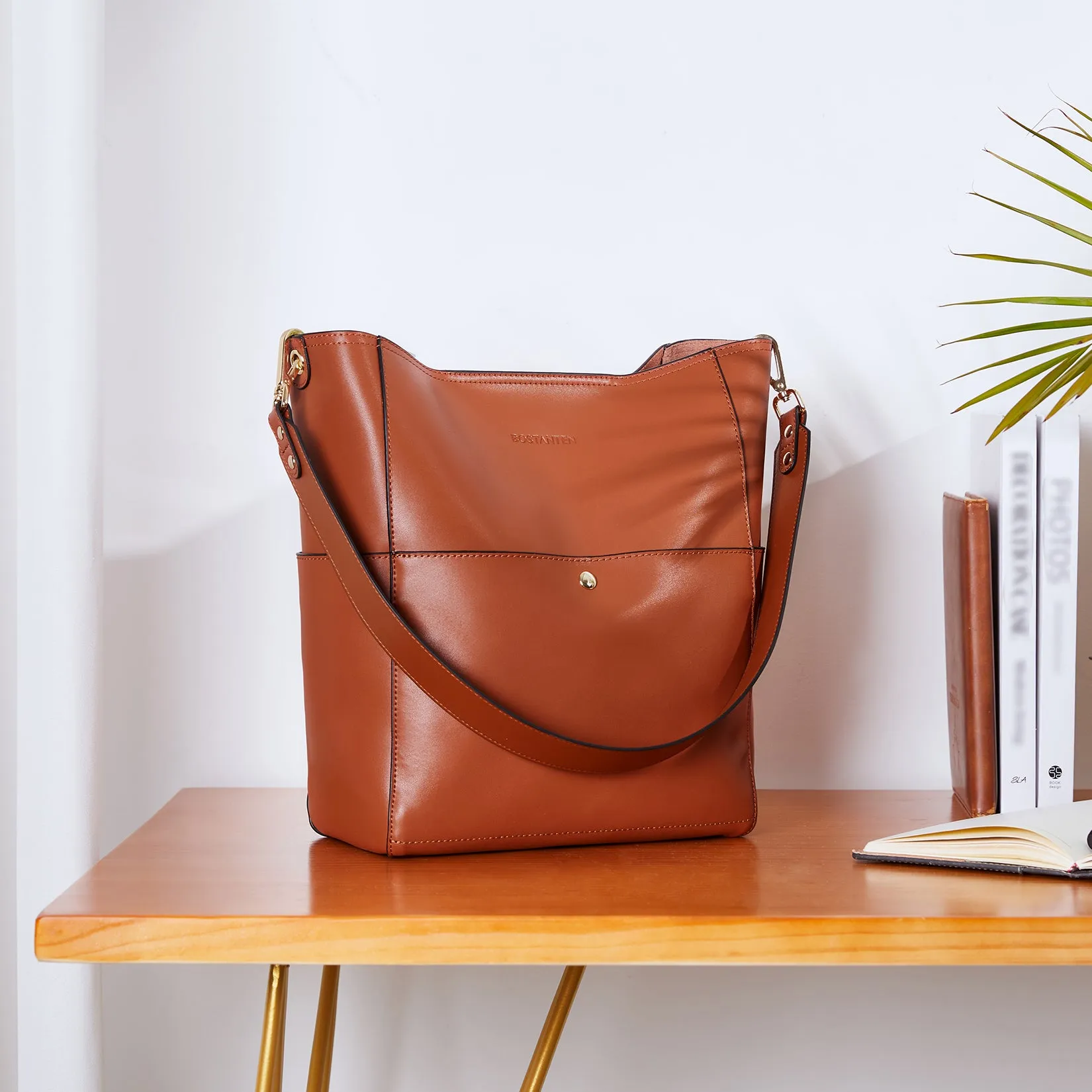 Lotty Leather Hobo Bag With 2 Shoulder Straps