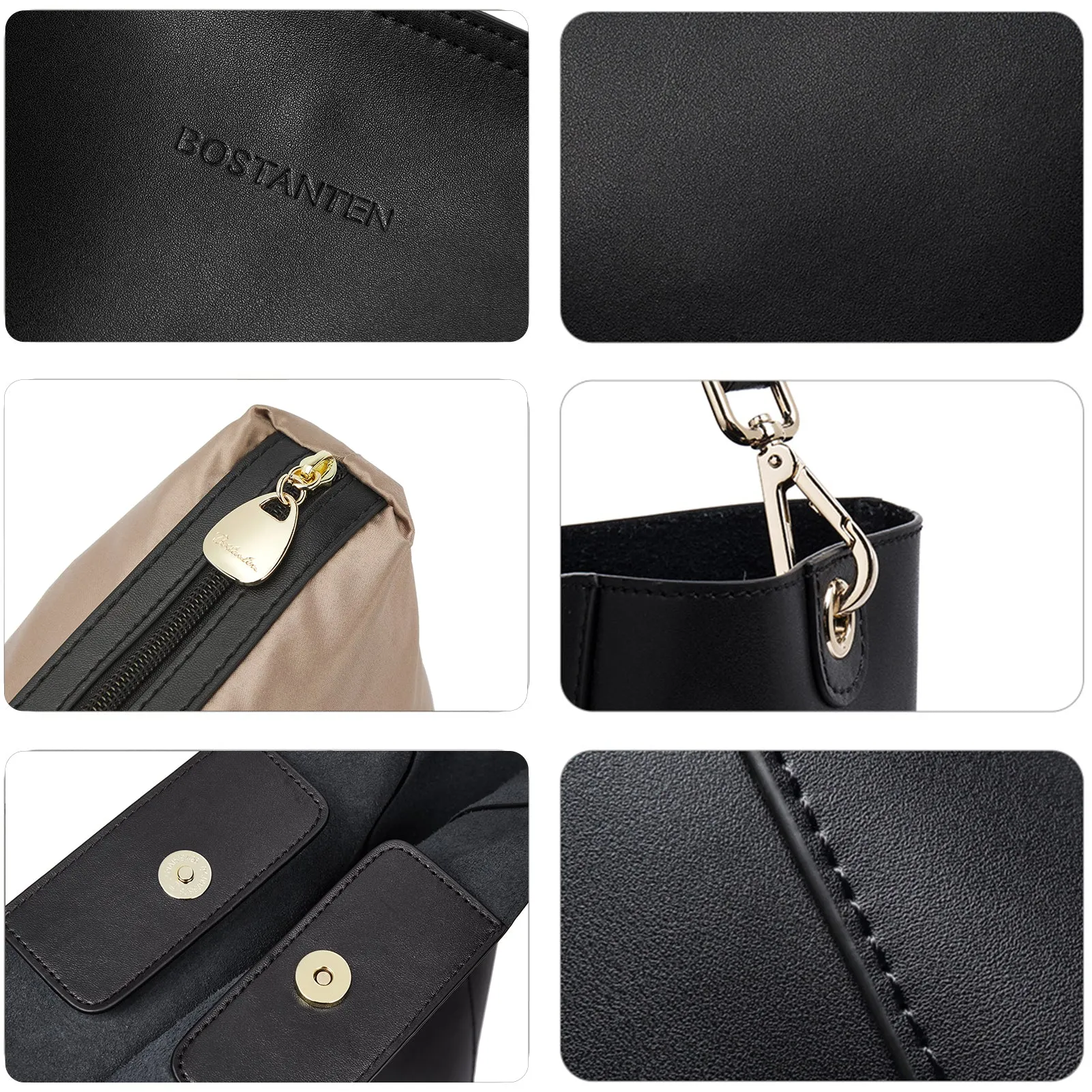 Lotty Leather Hobo Bag With 2 Shoulder Straps