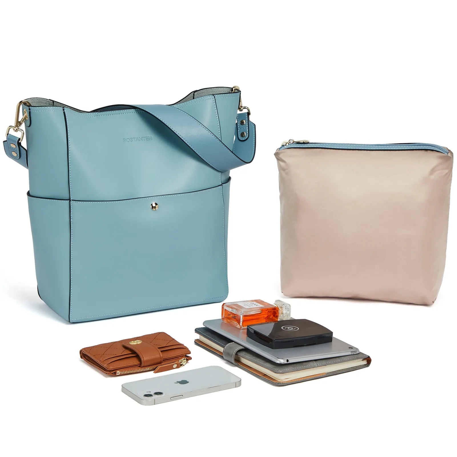 Lotty Leather Hobo Bag With 2 Shoulder Straps