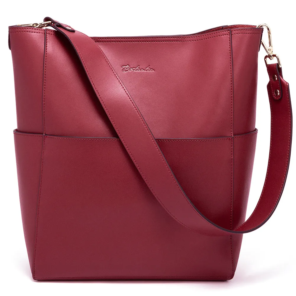 Lotty Leather Hobo Bag With 2 Shoulder Straps