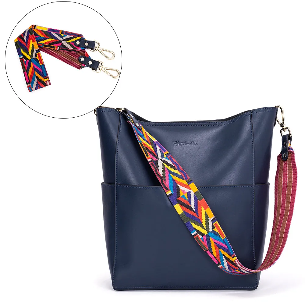 Lotty Leather Hobo Bag With 2 Shoulder Straps