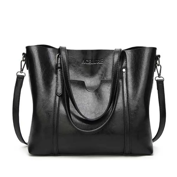 Luxury Women's Oil Wax Leather Handbags