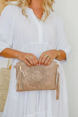 MANDALA CLUTCH/BAG - STONE