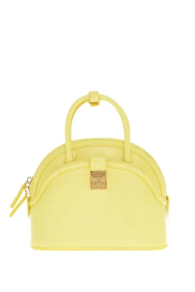 MCM Leather ANNA Crossboby Bag with Gold Metal Logo Plaque
