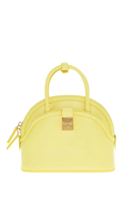MCM Leather ANNA Crossboby Bag with Gold Metal Logo Plaque