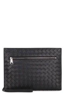 Men's Intrecciato Vn Document Case in Black | 732638V2E41 Color 8803