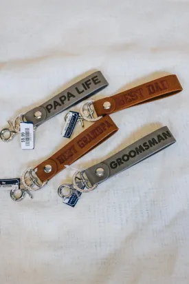 Men's Leather Keychain -4 Styles