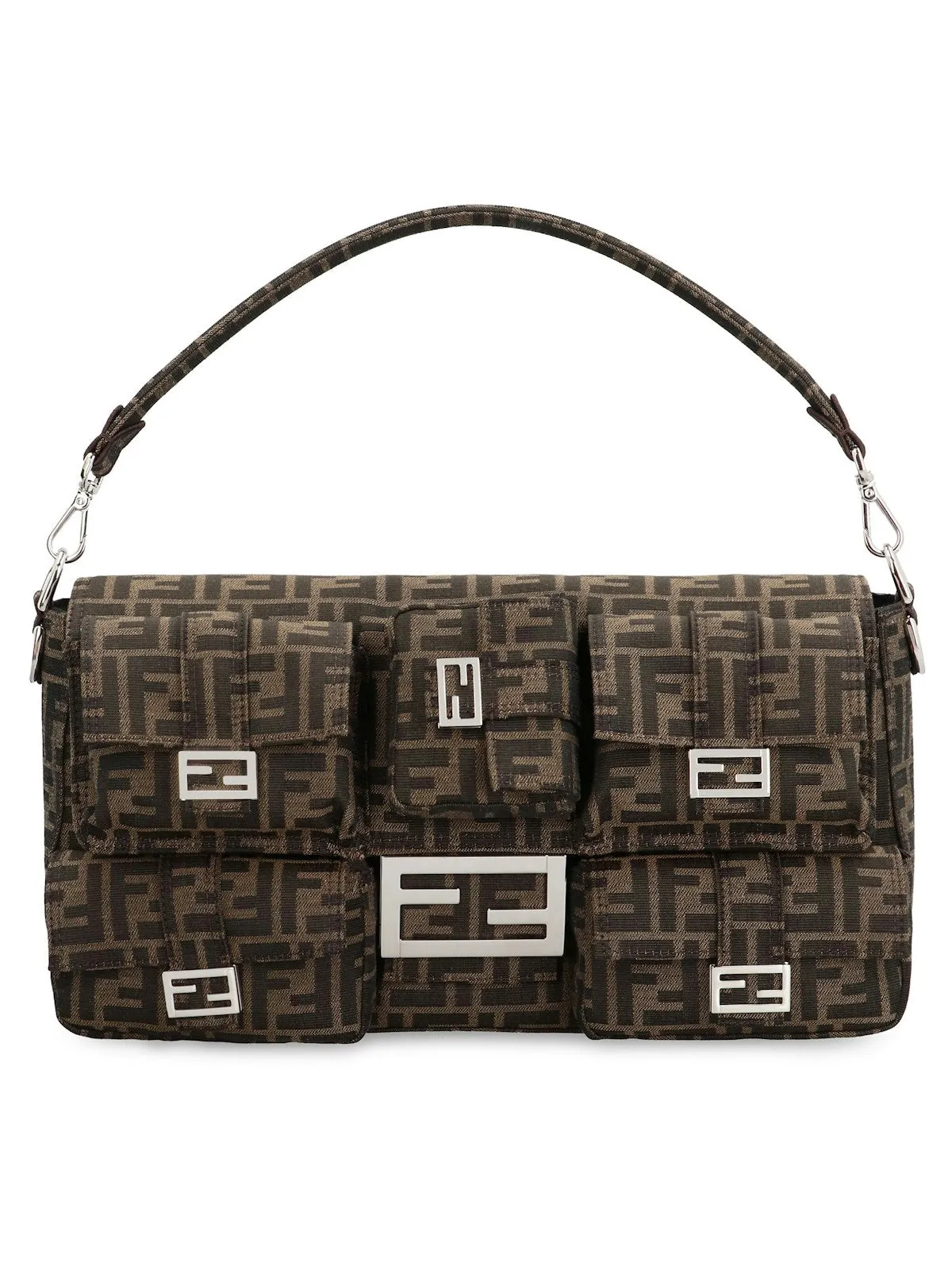 Men's Uette Maxi Multipocket Bag in Brown | Size UNICA | 7VA623AKBI