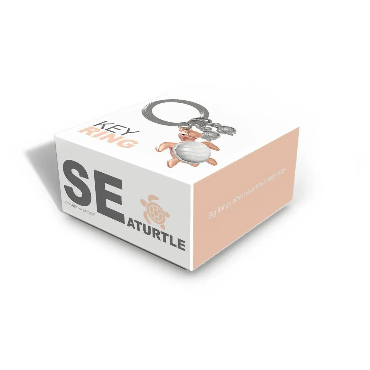 Metalmorphose Rose Gold Turtle Family Keychain