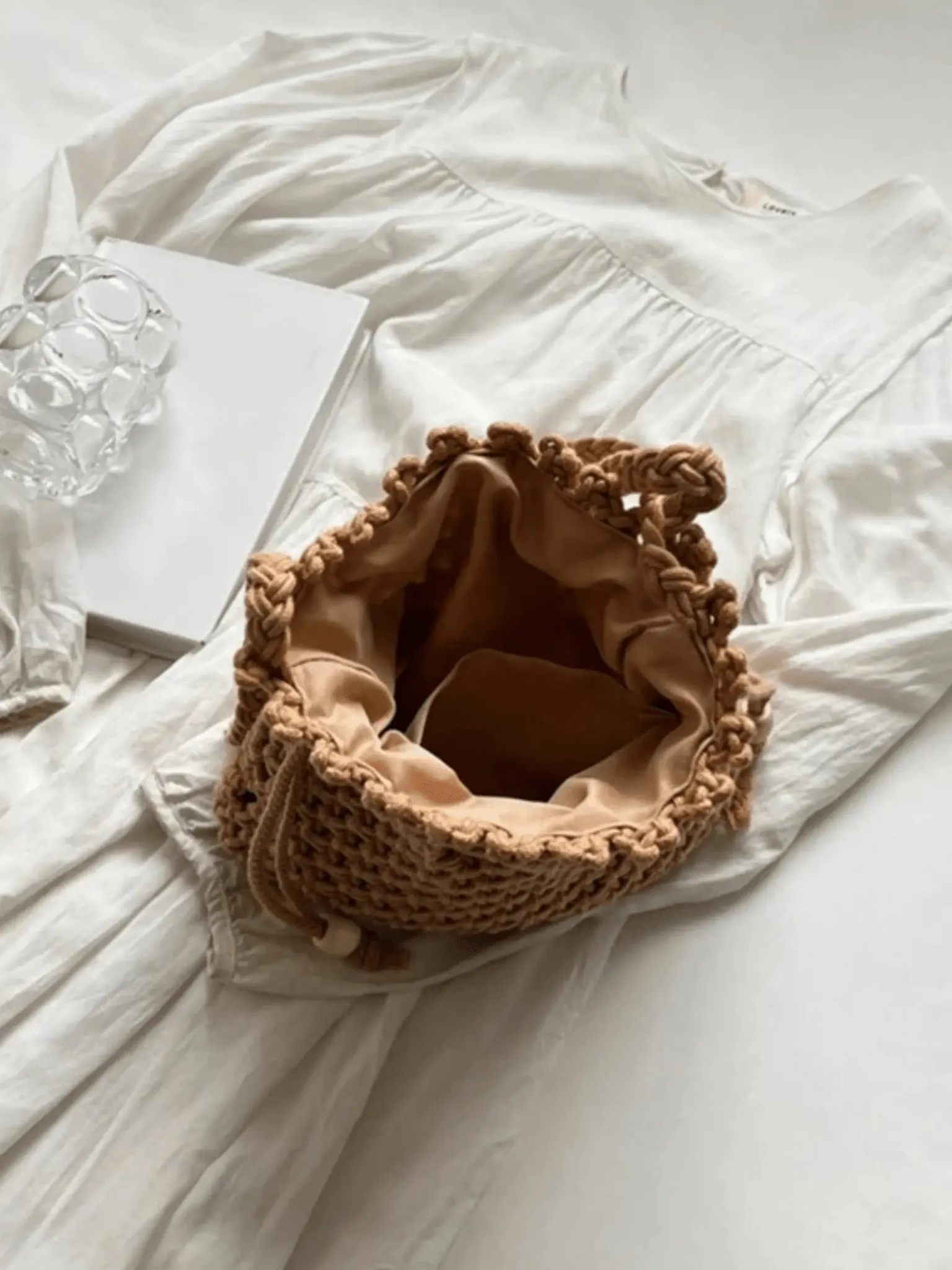 Mia | Boho Crochet Bucket Bag