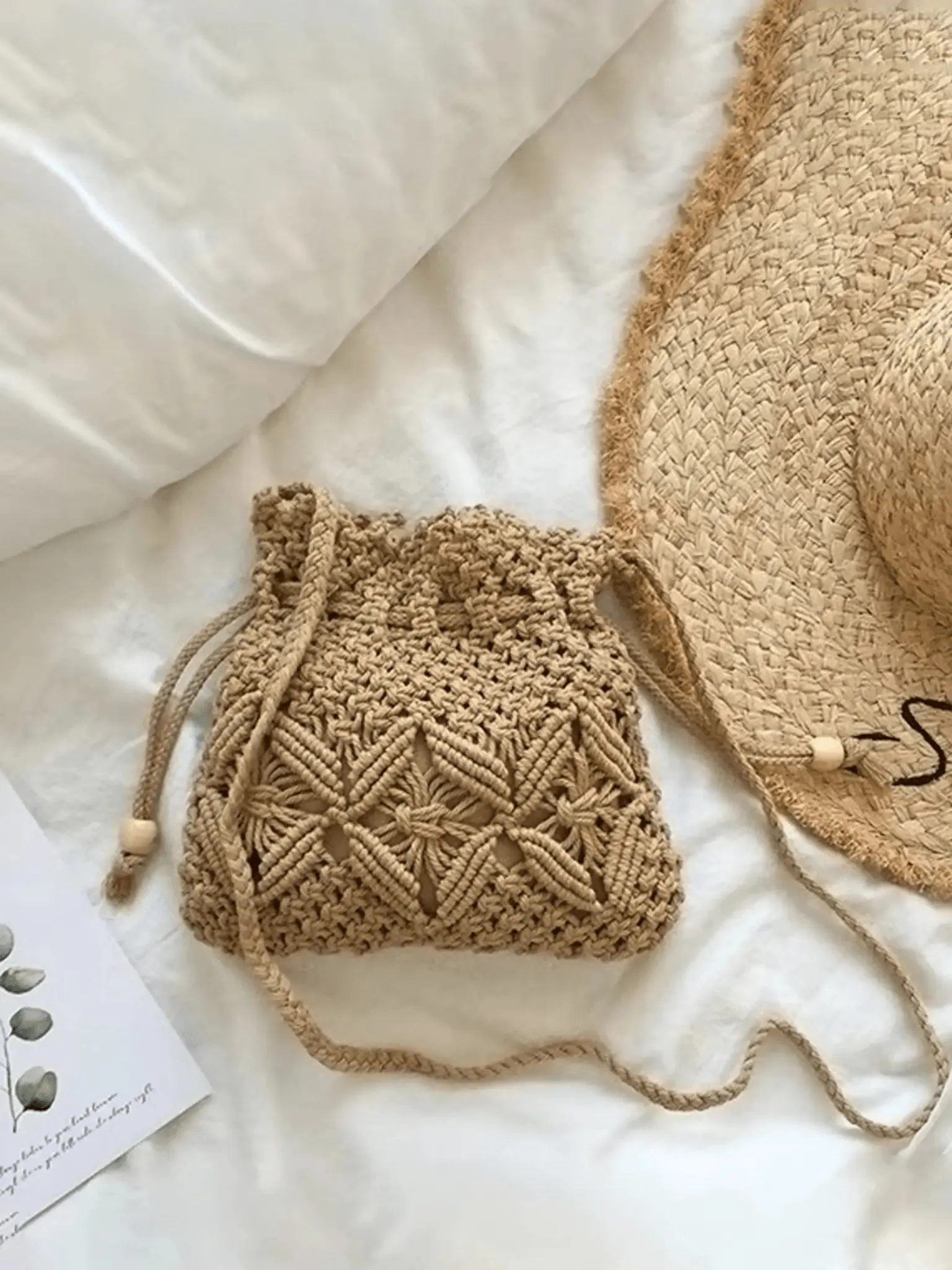 Mia | Boho Crochet Bucket Bag