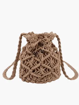Mia | Boho Crochet Bucket Bag