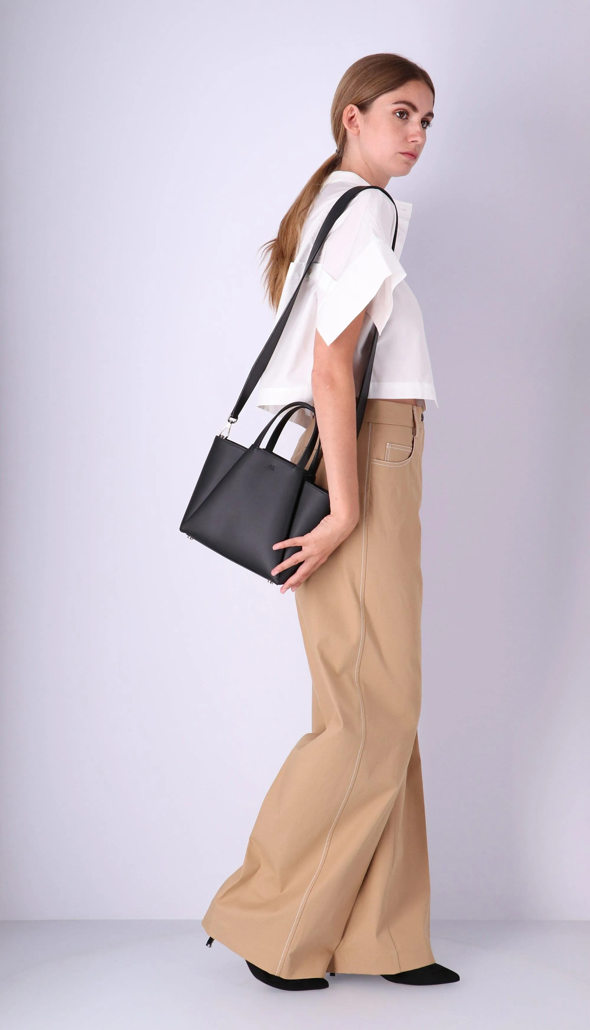 Mini Pyramid Black Bag