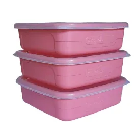 MISS MOLLY Food Saver Set Regal 400ml Coral ( 3 Pack) BPA-Free