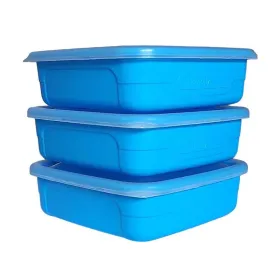 MISS MOLLY Food Saver Set Regal 400ml Dark Blue (3 Pack) BPA-Free