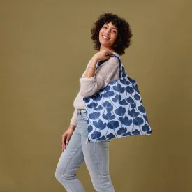 Modern Poppy Blu Bag Reusable Shopper Tote
