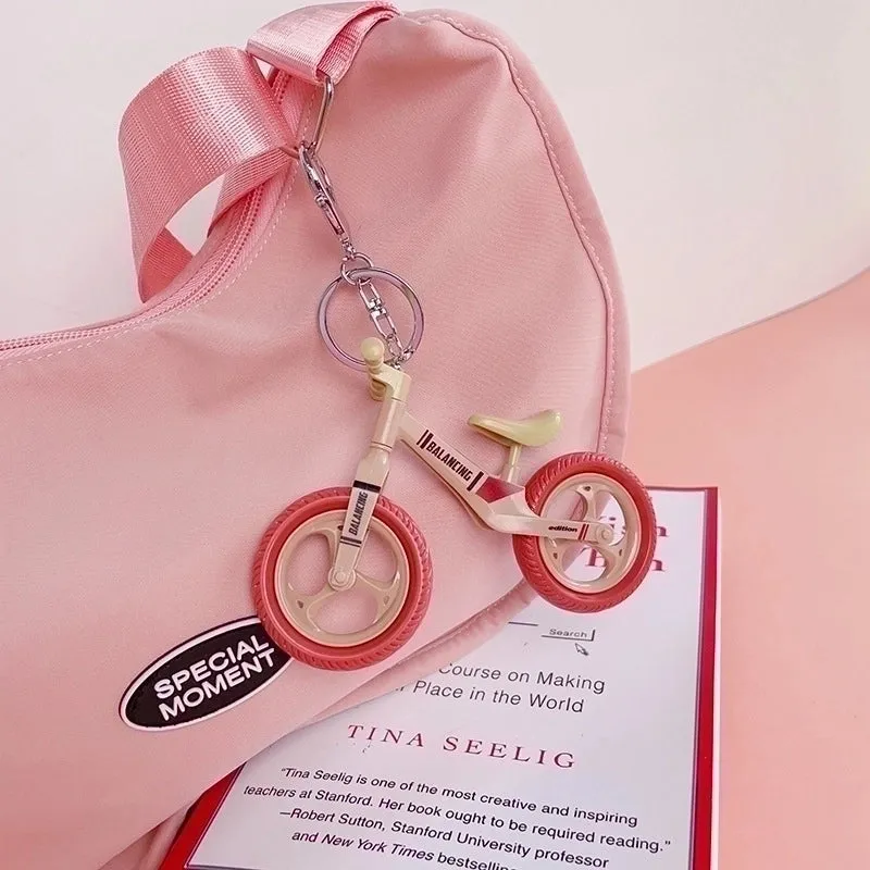 Modern Style Bicycle Alloy Plastic Unisex Bag Pendant Keychain