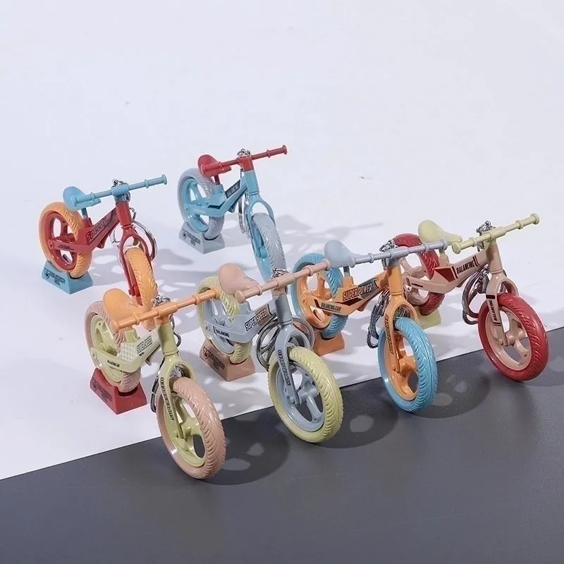 Modern Style Bicycle Alloy Plastic Unisex Bag Pendant Keychain