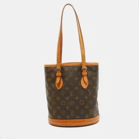 Monogram Canvas Bucket PM Bag