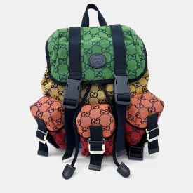 Multicolor Jacquard Canvas Backpack