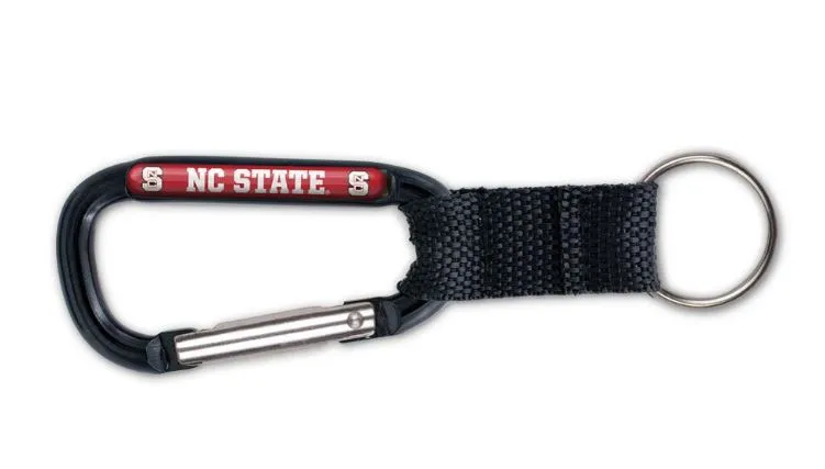 NC State Wolfpack Black Carabiner