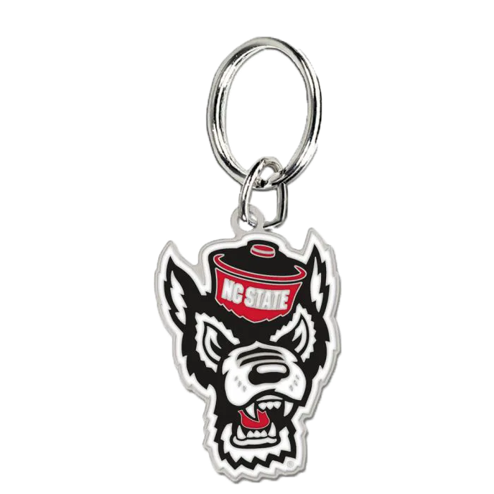 NC State Wolfpack Wolfhead Key Ring