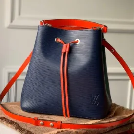 Neonoe Epi Leather Bucket Bag M55395 Blue/green 2019 Collection