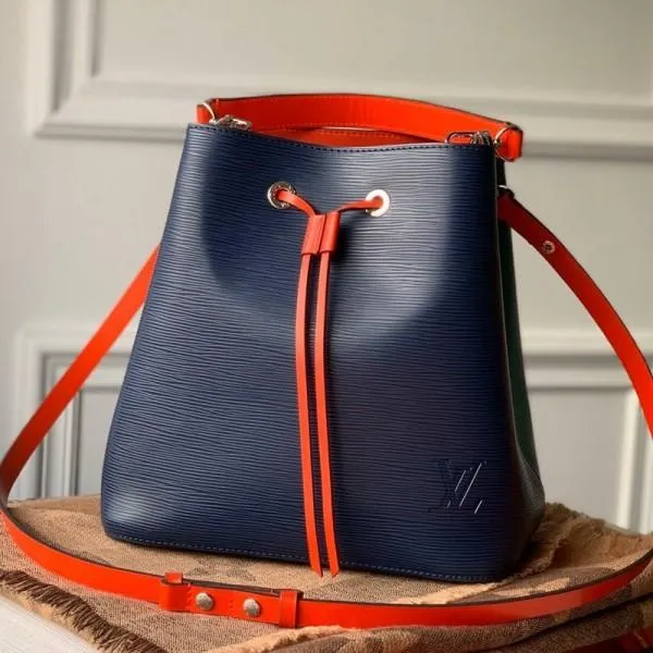 Neonoe Epi Leather Bucket Bag M55395 Blue/green 2019 Collection